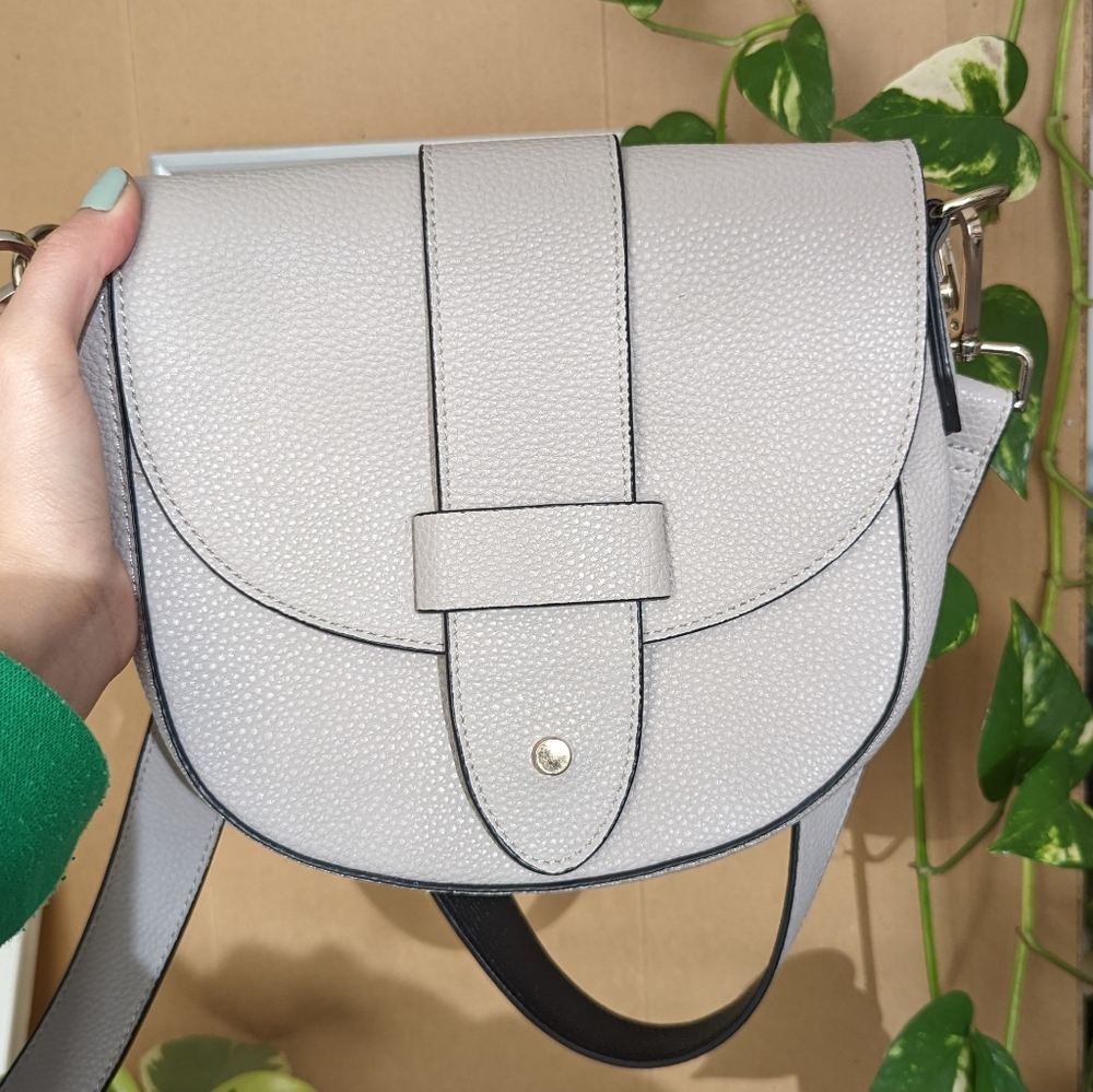 Grey Faux Leather Bag - Picture 1 of 3